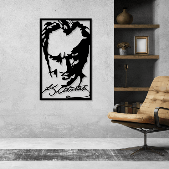 M.Kemal Atatürk İmzalı Portre